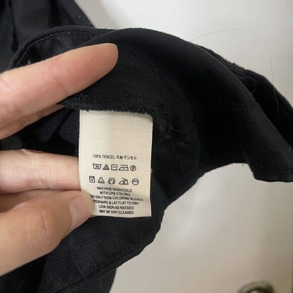 FREE PEOPLE black sleeveless belted trench wrap dress size Small - Picture 7 of 7